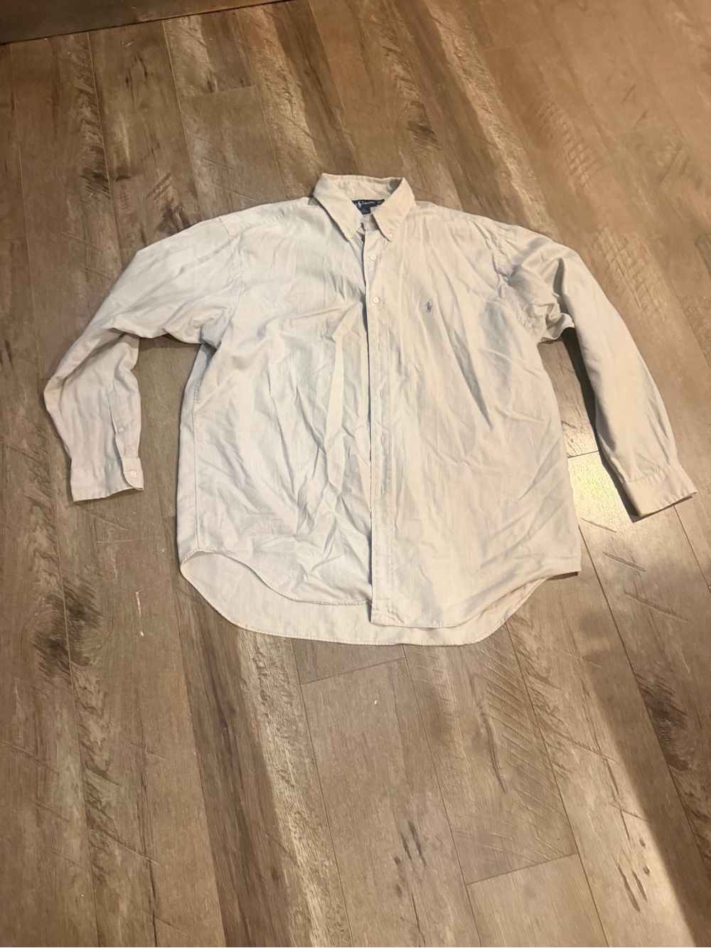 Ralph Lauren Men’s Pale Blue Button-Down Dress Shirt